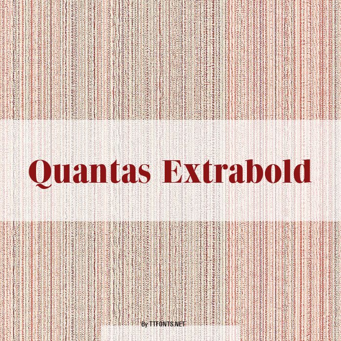 Quantas Extrabold example